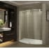 Aston ZenArch 56-60" Wide x 75" High Frameless Sliding Shower Door with Clear Glass and Right Hand Door Chrome