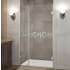 Aston Nautis 33" Wide x 72" High Frameless Hinged Shower Door with Clear Glass Chrome