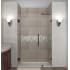 Aston Nautis 47" Wide x 72" High Frameless Hinged Shower Door with Clear Glass Bronze