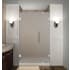 Aston Nautis 30" Wide x 72" High Frameless Hinged Shower Door with Frosted Glass Chrome