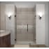 Aston Nautis GS 62" Wide x 72" High Frameless Hinged Shower Door with Clear Glass and Glass Shelves Bronze