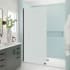 Aston Elyse XL 80" High x 30" Wide Frameless Shower Panel with Frosted Glass Bronze