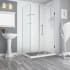 Aston Bromley GS 72" High x 48" Wide x 34" Deep Hinged Frameless Shower Enclosure with 26" Door Width and Clear Glass Chrome
