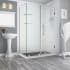Aston Bromley GS 72" High x 60" Wide x 32" Deep Hinged Frameless Shower Enclosure with 26" Door Width and Clear Glass Chrome