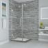 Aston Bromley 72" High x 29" Wide x 38" Deep Hinged Frameless Shower Enclosure with 23" Door Width and Clear Glass Chrome