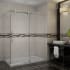 Aston 60" x 35" Frameless Shower Enclosure with 3/8" Glass and Right Drain Shower Base Chrome