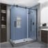 Aston Langham XL 80" High x 52" Wide x 34" Deep Sliding Frameless Shower Enclosure with Clear Glass Bronze