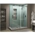 Aston Coraline XL 80" High x 68" Wide x 30" Deep Sliding Frameless Shower Enclosure with Clear Glass Bronze