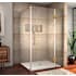 Aston 72" High x 40" Wide x 34" Deep Hinged Frameless Shower Enclosure with Clear Glass Brushed Gold