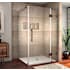 Aston 72" High x 49" Wide x 34" Deep Hinged Frameless Shower Enclosure with Clear Glass Bronze