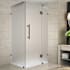 Aston 72" High x 33" Wide x 36" Deep Hinged Frameless Shower Enclosure with Frosted Glass Bronze
