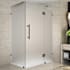 Aston 72" High x 54" Wide x 30" Deep Hinged Frameless Shower Enclosure with Frosted Glass Bronze
