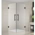 Aston Vanora 38" Wide x 38" Deep x 72" High Frameless Hinged Shower Enclosure with Clear Glass Bronze
