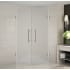 Aston Vanora 32" Wide x 32" Deep x 72" High Frameless Hinged Shower Enclosure with Frosted Glass Chrome