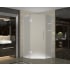 Aston Neoscape GS Wide 38" x Deep 38" x 72" High Frameless Hinged Shower Enclosure with Frosted Glass and Glass Shelves Chrome