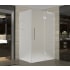 Aston 72" High x 33" Wide x 32" Deep Hinged Frameless Shower Enclosure with Frosted Glass Chrome