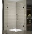 Aston Aquadica GS 34" Wide x 34" Deep x 72" High Frameless Hinged Shower Enclosure with Clear Glass and Glass Shelves Bronze