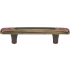Atlas Homewares Canterbury 3 Inch Center to Center Bar Cabinet Pull Black / Red