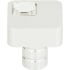 Atlas Homewares Crystal 1 Inch Square Cabinet Knob Matte Chrome