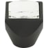 Atlas Homewares Crystal 1 Inch Square Cabinet Knob Matte Black