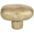 Atlas Homewares Distressed 1-11/16 Inch Oval Cabinet Knob Champagne