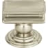 Atlas Homewares Campaign 1-1/2 Inch Rectangular Cabinet Knob Brushed Nickel