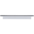 Atlas Homewares Kayden 7-9/16 Inch Center to Center Rectangular Cabinet Pull Polished Chrome