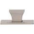 Atlas Homewares Zander 1-1/4 Inch Rectangular Cabinet Knob Brushed Nickel