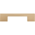 Atlas Homewares Thin Square 5-1/16 Inch Center to Center Handle Cabinet Pull Champagne