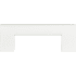 Atlas Homewares Round Rail 3 Inch Center to Center Handle Cabinet Pull High White Gloss