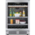 Avallon 24 Inch Wide 14 Bottle Capacity and 82 Can Capacity Panel Ready Wine and Beverage Cooler Stainless Steel