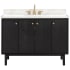 Avanity Adele 48" Free Standing Single Basin Vanity Set with Cabinet and Quartz Vanity Top Black