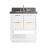 Avanity Allie 31" Free Standing Single Basin Vanity Set with Wood Cabinet and Quartz Vanity Top White