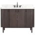 Avanity Blakely 49" Free Standing Single Basin Vanity Set with Cabinet and Quartz Vanity Top Brown Oak