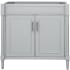 Avanity Bristol 36" Single Free Standing Vanity Cabinet Only - Less Vanity Top Light Gray