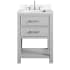 Avanity Brooks 24" Free Standing Single Basin Vanity Set with Cabinet and Engineered Stone Vanity Top Chilled Gray
