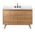 Avanity Coventry 49" Free Standing Single Basin Vanity Set with Cabinet and Engineered Stone Vanity Top Natural Teak
