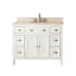 Finish: French White / Beige Marble Top