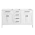 Avanity Madison 60" Double Free Standing Vanity Cabinet Only – Less Vanity Top White
