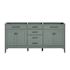 Avanity Madison 72" Double Free Standing Vanity Cabinet Only - Less Vanity Top Smoke Green