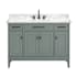 Avanity Madison 48" Free Standing Single Basin Vanity Set with Cabinet and Marble Vanity Top Smoke Green