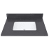 Avanity 31" Quartz Vanity Top with Undermount Rectangular Sink and Backsplash Dark Gray