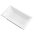 Avano Bali 71-5/8" Acrylic Air Bathtub for Drop-In Installations with Right Drain White