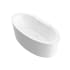 Avano Sumatra 67-3/16" Acrylic Air Bathtub for Freestanding Installations with Center Drain White