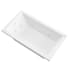 Avano Bali 59-1/4" Acrylic Air / Whirlpool Bathtub for Drop-In Installations with Right Drain White