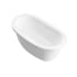 Avano Lulu 65-3/8" Acrylic Soaking Bathtub for Freestanding Installations with Center Drain White