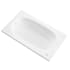 Avano Bermuda 65-3/4" Acrylic Air Bathtub for Drop-In Installations with Left Drain White