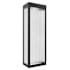 Avenue Lighting Avenue Outdoor 18" Tall LED Outdoor Wall Sconce with Clear, Fluted Glass Shade Black