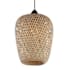 Avenue Lighting Tulum 7" Wide Mini Pendant with Bamboo Wicker Shade Bamboo Wicker / Black