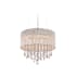Avenue Lighting Beverly Dr. 12 Light 32" Wide Drum Chandelier Silver Silk String